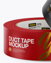 Two Matte Duct Tape Rolls Mockup