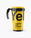 Glossy Opened Thermo Cup Mockup