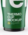 Matte Opened Thermo Cup Mockup