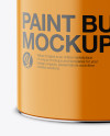 Matte Paint Bucket Mockup - Front View