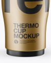 Metallic Opened Thermo Cup Mockup