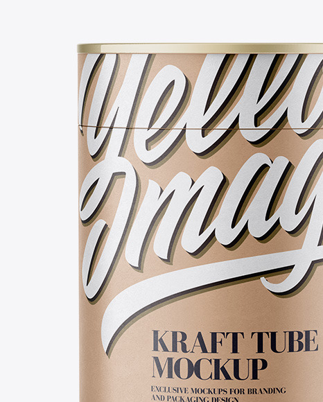 Kraft Tube Mockup - Front View