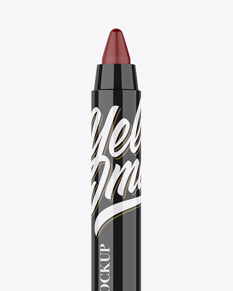 Opened Glossy Lipstick Mockup