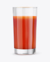 Glass With Tomato Juice Mockup