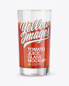 Glass With Tomato Juice Mockup