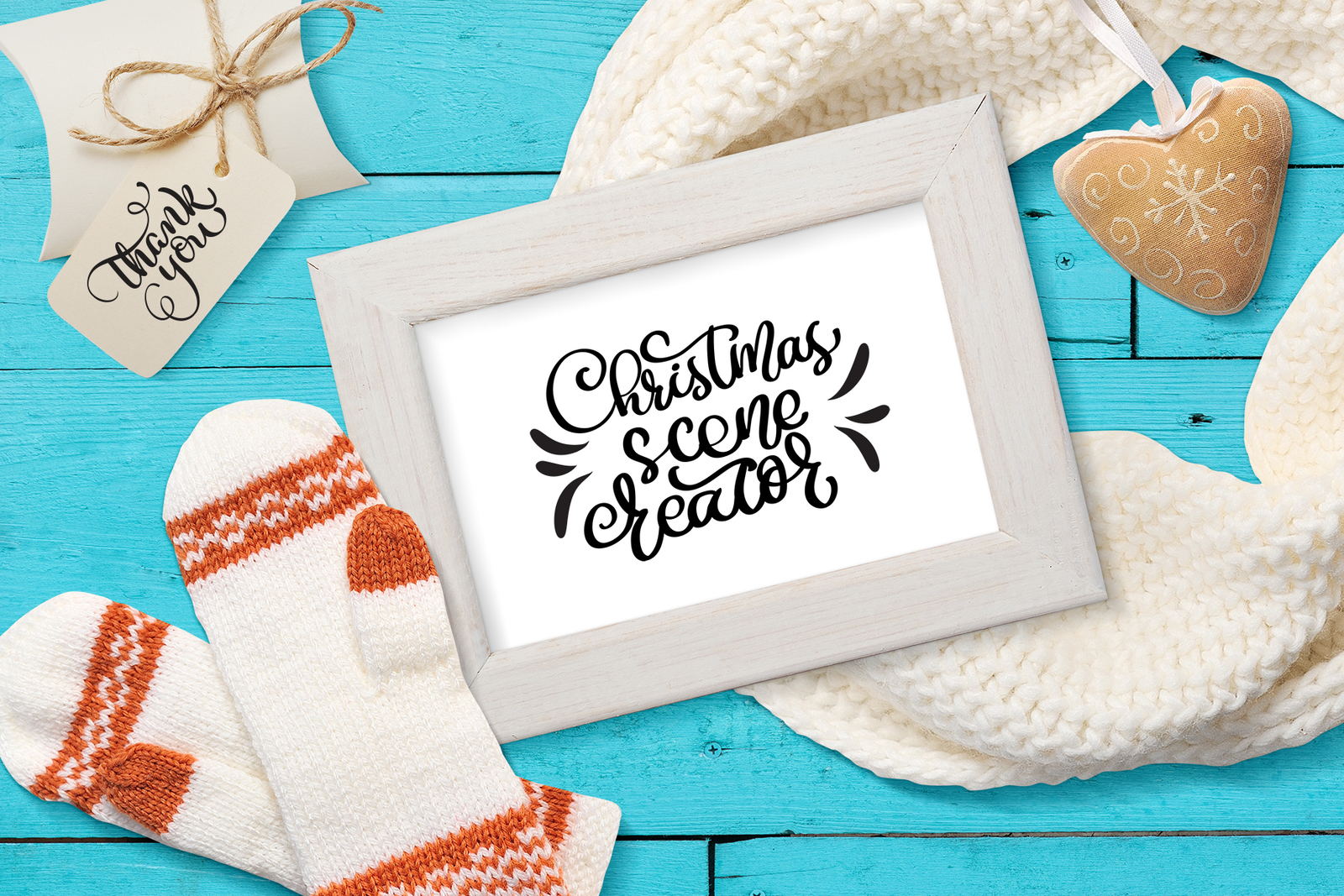 Christmas scene creator, isolated items Christmas scene creator, isolated items