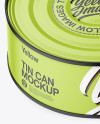 Matte Tin Can Mockup - High-Angle Shot