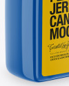 Glossy Plastic Jerry Can Mockup - Half Side View