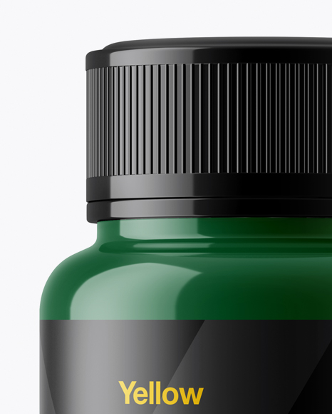 Glossy Pills Bottle Mockup