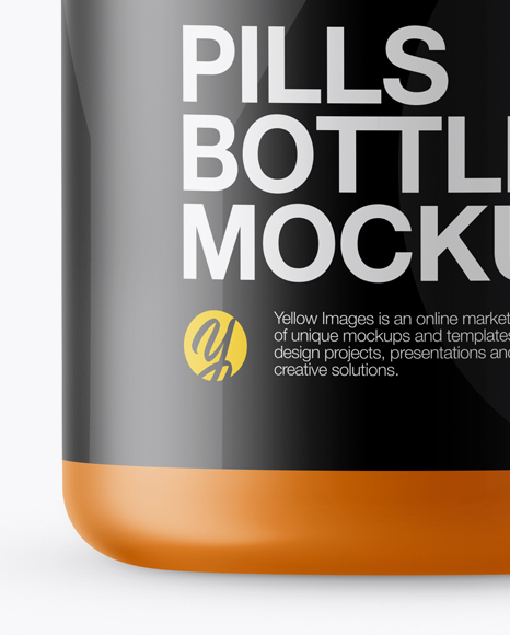 Matte Pills Bottle Mockup