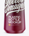 Matte Plastic Bottle Mockup - Front View