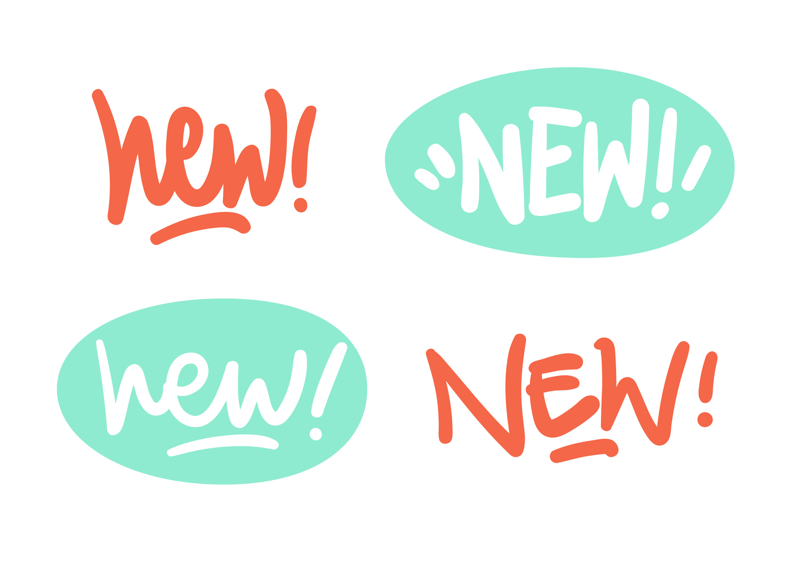 Bingo, Sale, New & Welcome lettering bundle Bingo, Sale, New & Welcome lettering bundle