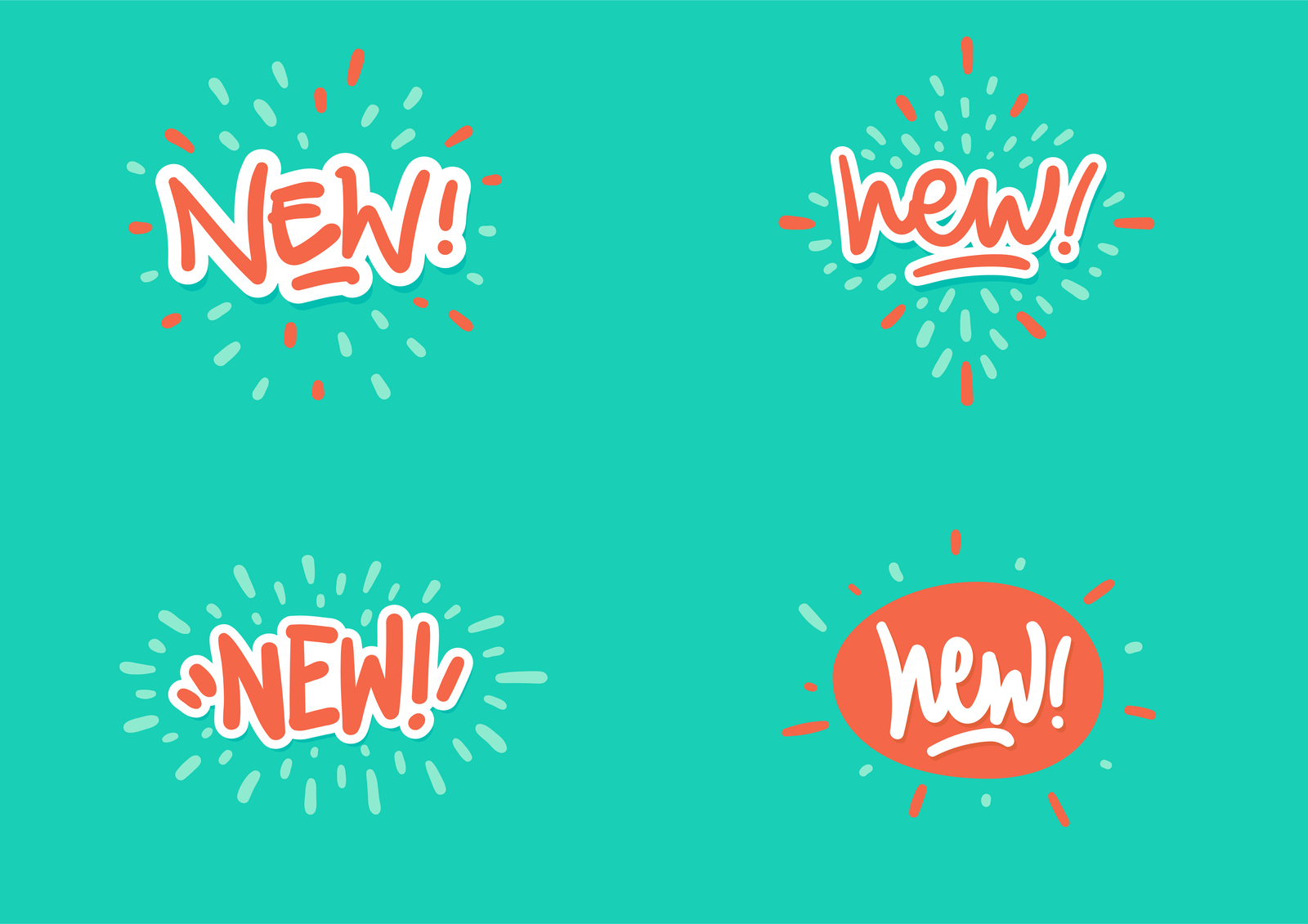 Bingo, Sale, New & Welcome lettering bundle Bingo, Sale, New & Welcome lettering bundle