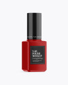 Glossy Nail Polish Bottle Moсkup - Half Side View