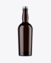 Dark Amber Bottle Mockup