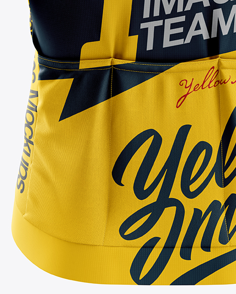 Men’s Cycling Speed Jersey mockup (Back View)