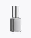 Metallic Nail Polish Bottle Moсkup - Half Side View