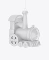 Matte Train Christmas Toy Mockup