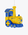 Matte Train Christmas Toy Mockup