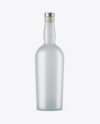 Frosted Glass Vodka Bottle Mockup Frosted Glass Vodka Bottle Mockup