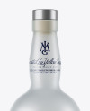 Frosted Glass Vodka Bottle Mockup Frosted Glass Vodka Bottle Mockup