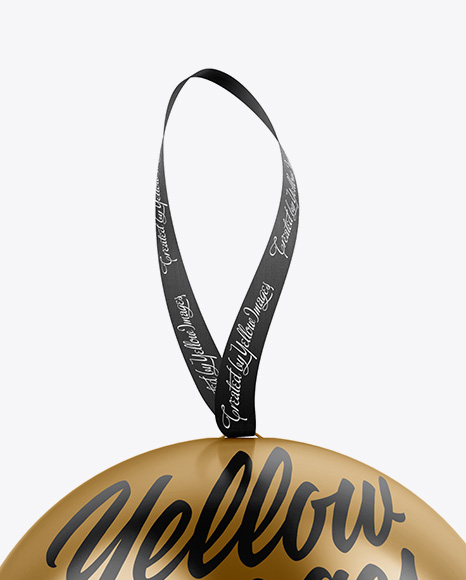 Metallic Gift Ball Mockup Metallic Gift Ball Mockup