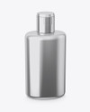 Metallic Plastic Bottle - Half Side View (High-Angle Shot)