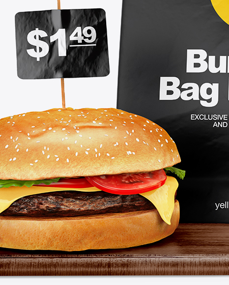 Burger & Bag Mockup