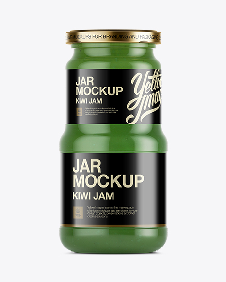 Kiwi Jam Jar Mockup