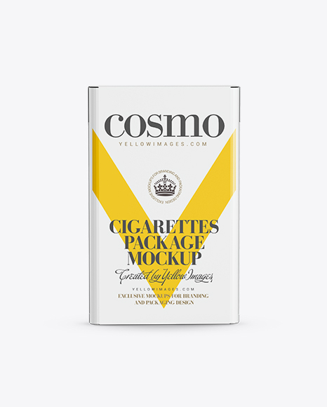 Flip-top Hard Pack Cigarette Case Mockup