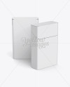 Two Flip-top Hard Cigarette Packs Mockup Two Flip-top Hard Cigarette Packs Mockup