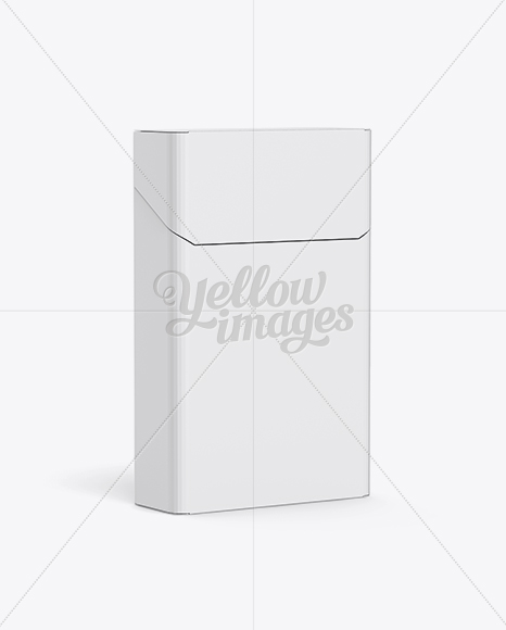 Half-turned Hard Cigarette Pack Mockup