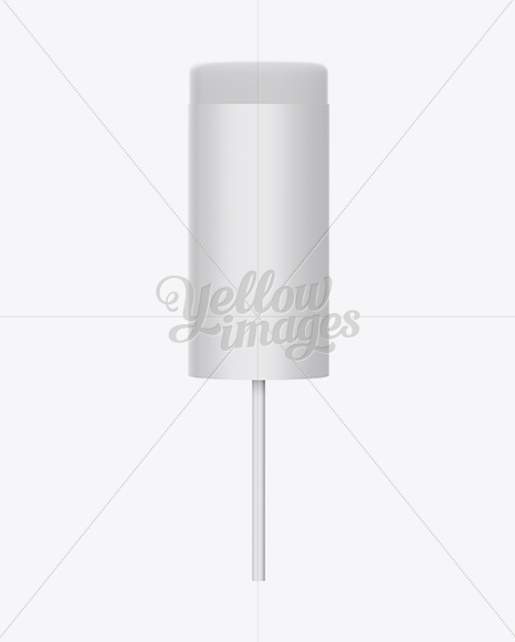 Ice Cream in Glaze w/ Plastic Stick Mockup