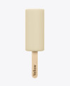 Ice Cream in Glaze w/ Wooden Stick Mockup