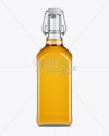 Whiskey Bottle Mockup W/ Flip-Top Cap - Front View