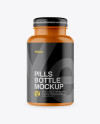 Matte Pills Bottle Mockup