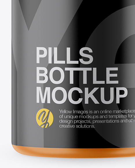 Matte Pills Bottle Mockup