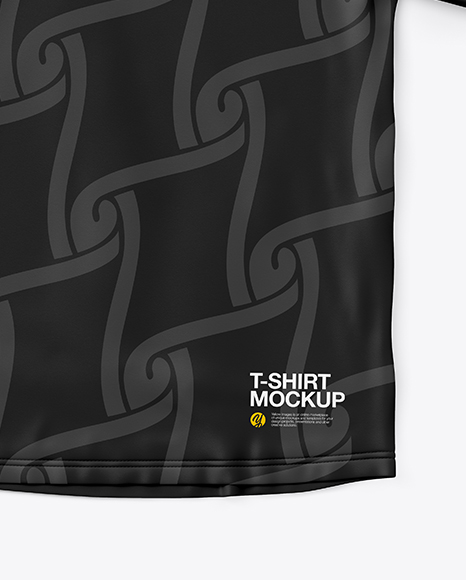 T-Shirt With Label Mockup - Top View