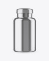 Metallic Pills Bottle Mockup