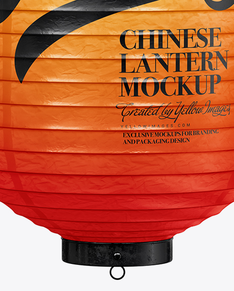 Lighted Chinese Lantern Mockup