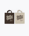 Two Canvas Bags Mockup - Top View