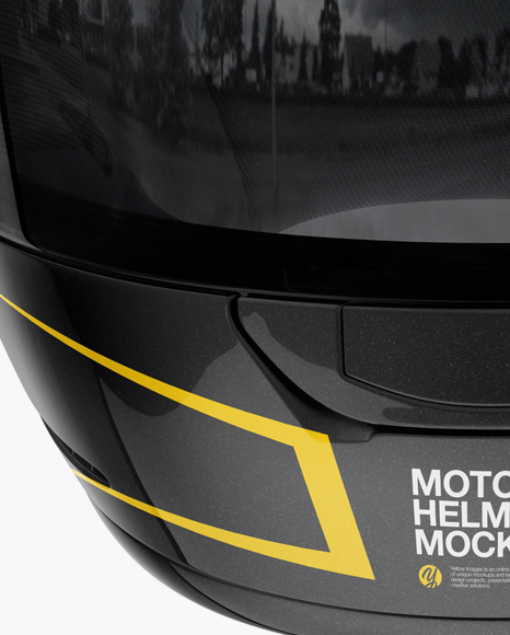 Moto GP Helmet Mockup - Front View Moto GP Helmet Mockup - Front View