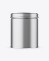 Metallic Round Tin Box Mockup