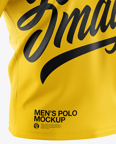 Men's Polo HQ Mockup - Half Side View