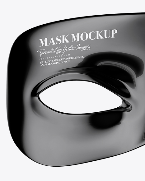 Glossy Mask Mockup Glossy Mask Mockup