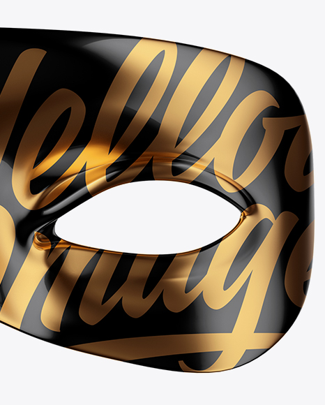 Glossy Mask Mockup Glossy Mask Mockup