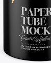 Paper Tube Mockup - Front View (High-Angle Shot)