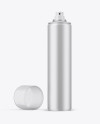 Opened Metallic Spray Bottle With Transparent Cap Mockup