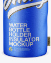 Clear Water Bottle Holder Insulator Mockup Clear Water Bottle Holder Insulator Mockup