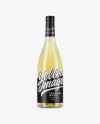 750ml Clear Glass White Wine Bottle Mockup